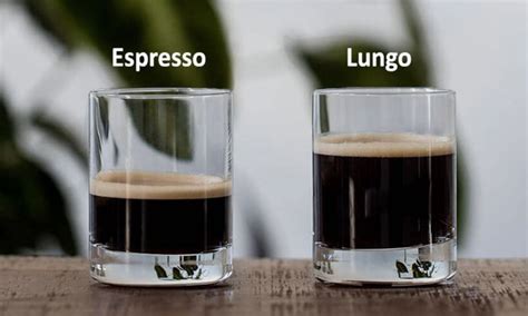 difference between lungo and espresso.